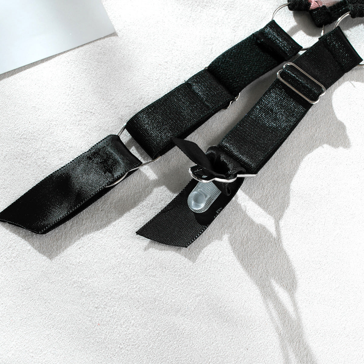 Wild Leopard Print Mesh Hollow Lingerie Stockings Set