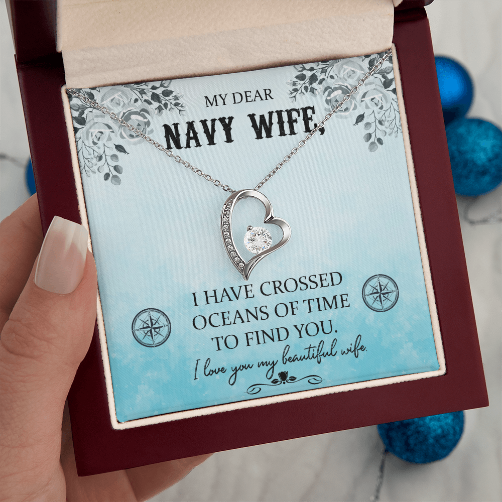 Navy WIfe Necklace