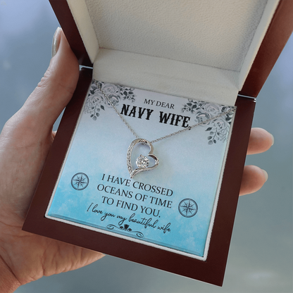Navy WIfe Necklace