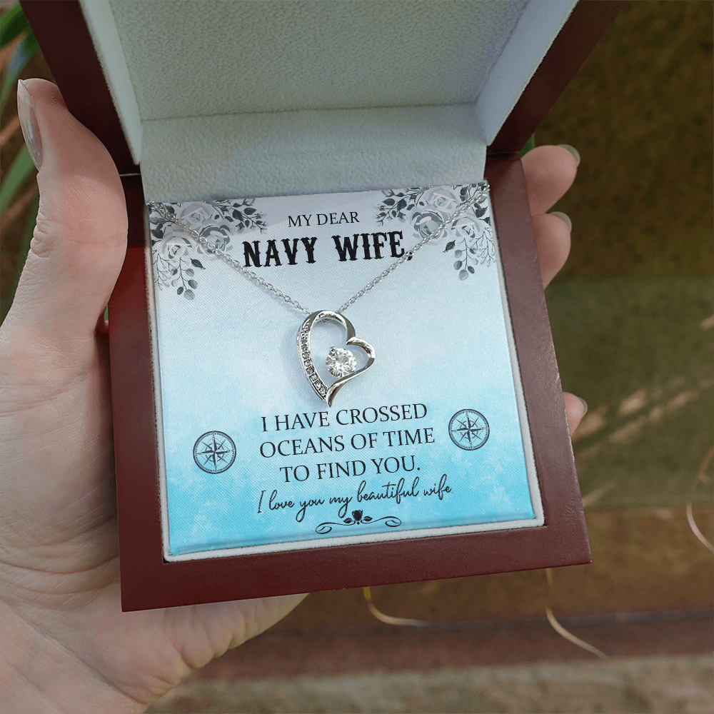 Navy WIfe Necklace