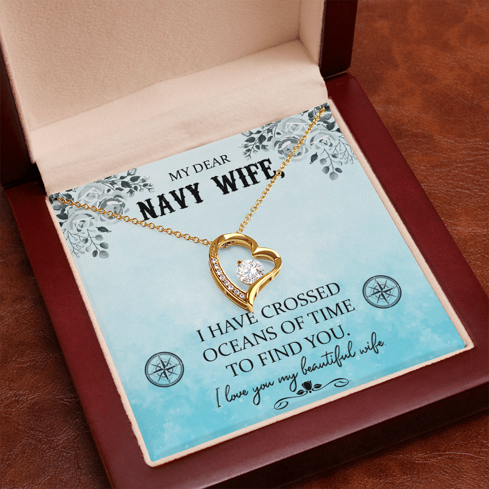 Navy WIfe Necklace