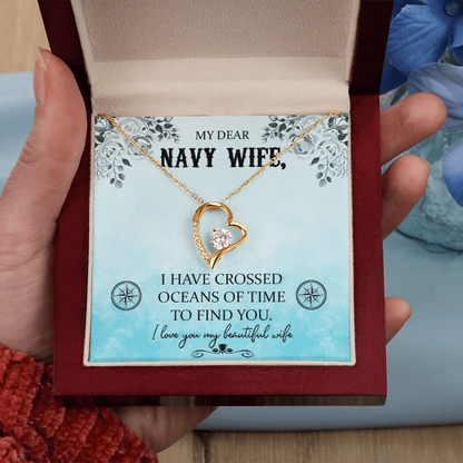 Navy WIfe Necklace
