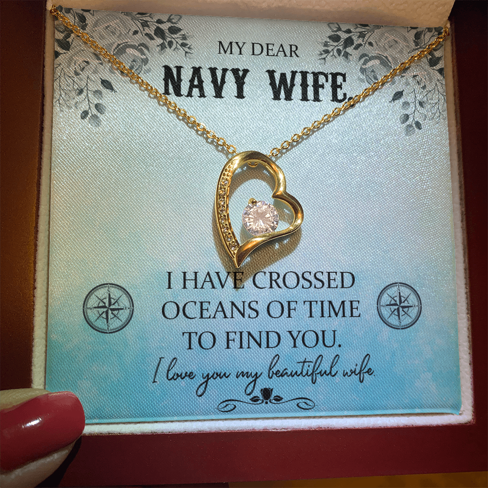 Navy WIfe Necklace