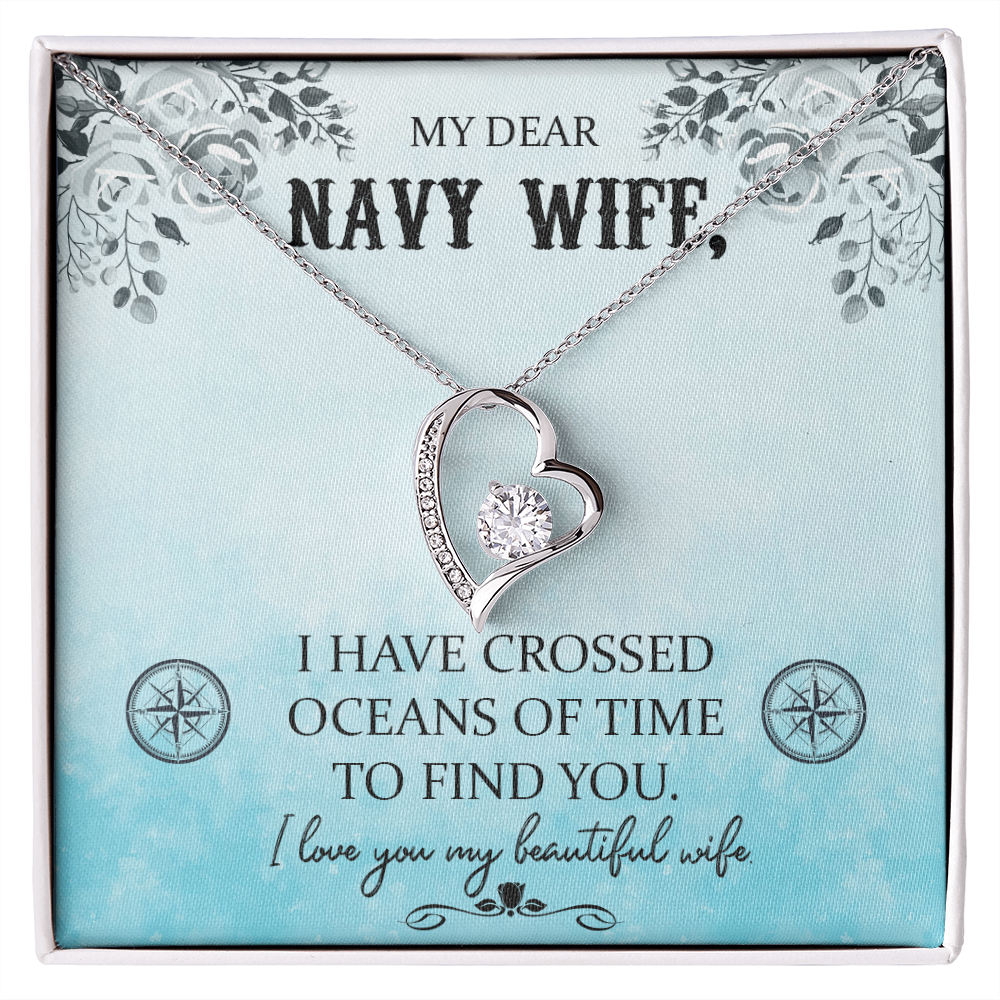 Navy WIfe Necklace