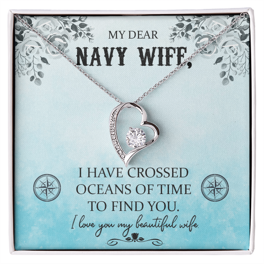 Navy WIfe Necklace