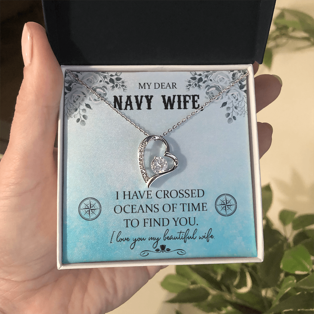 Navy WIfe Necklace