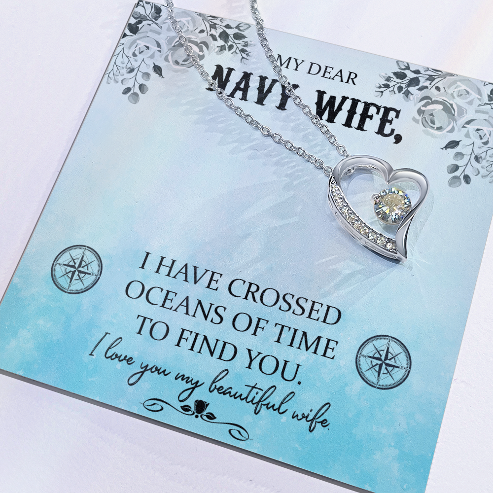 Navy WIfe Necklace