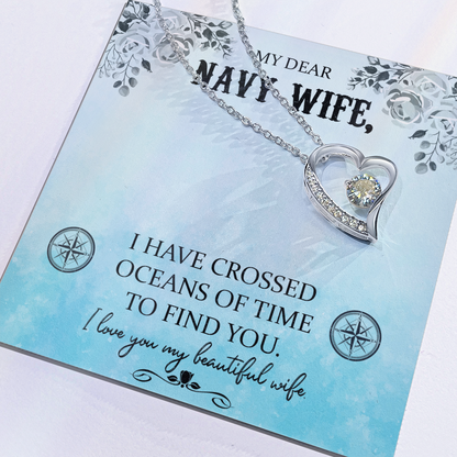 Navy WIfe Necklace