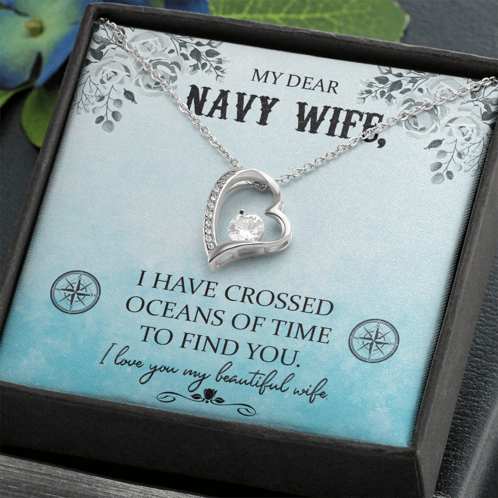 Navy WIfe Necklace