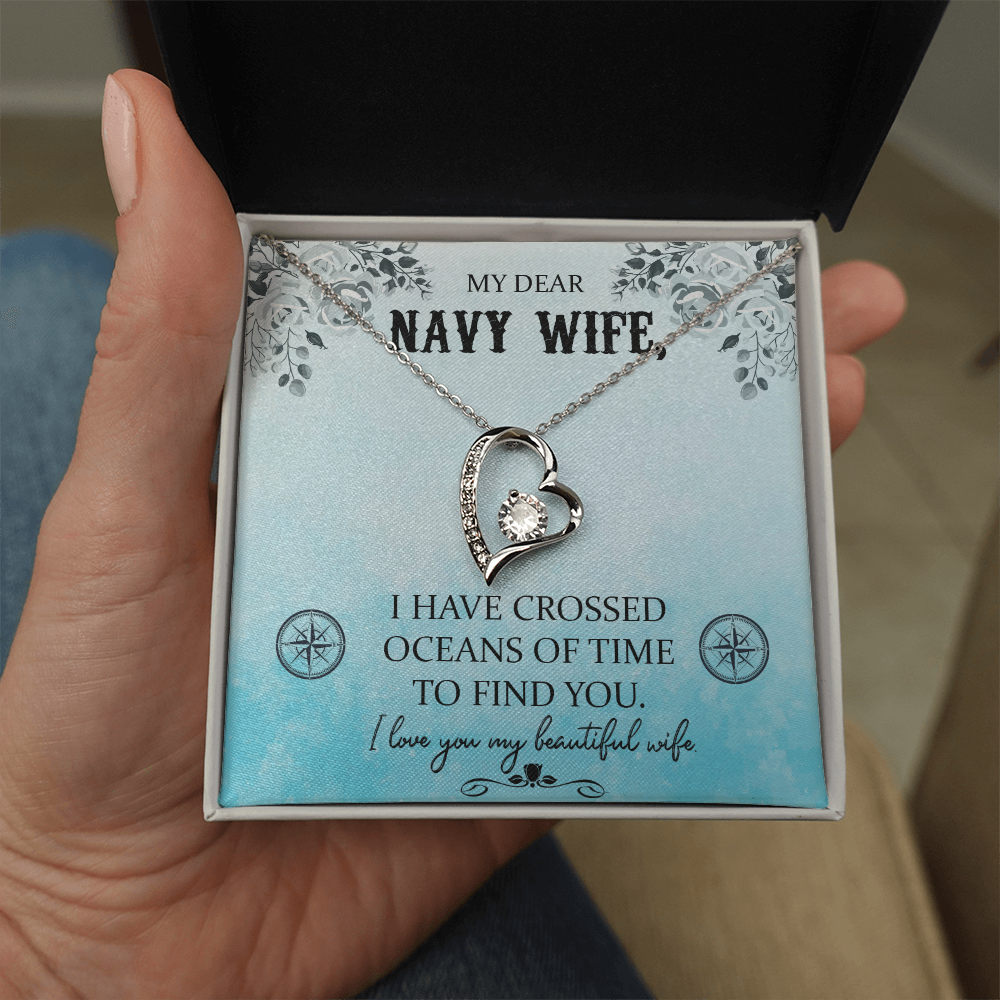 Navy WIfe Necklace