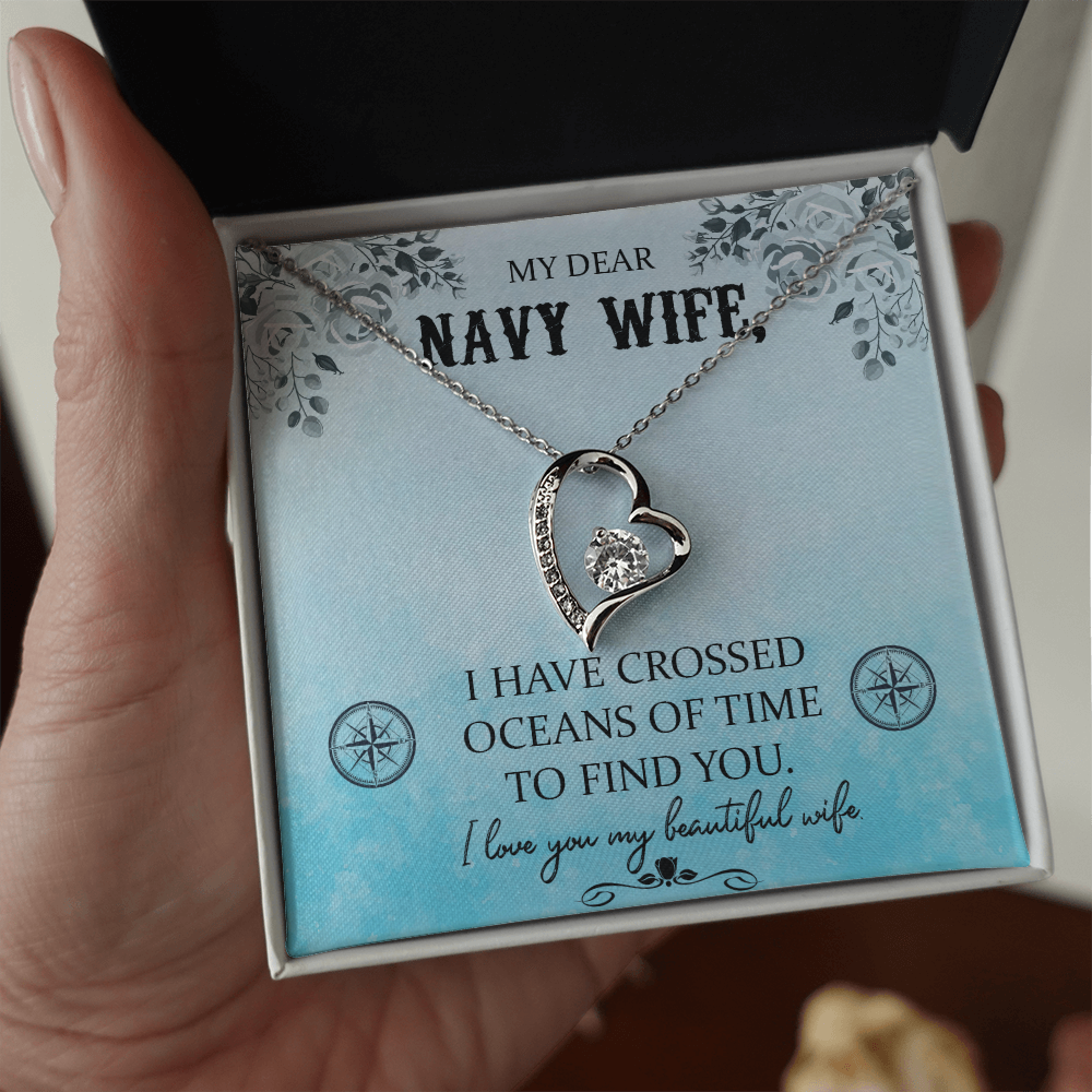 Navy WIfe Necklace