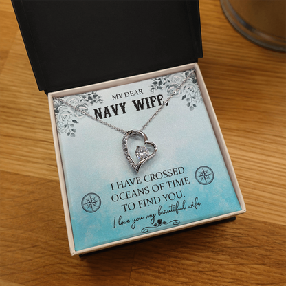 Navy WIfe Necklace
