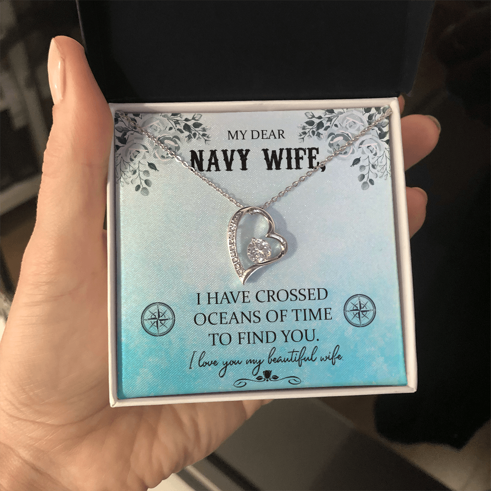 Navy WIfe Necklace