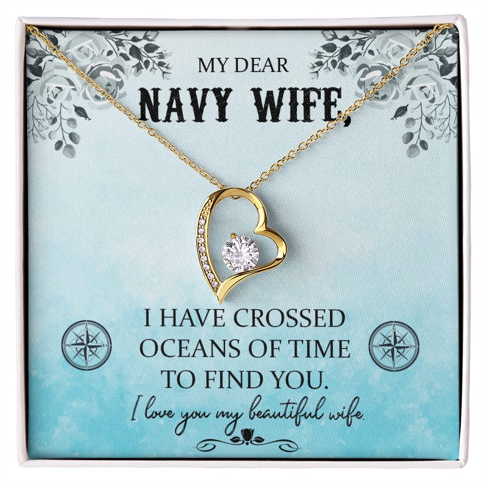 Navy WIfe Necklace