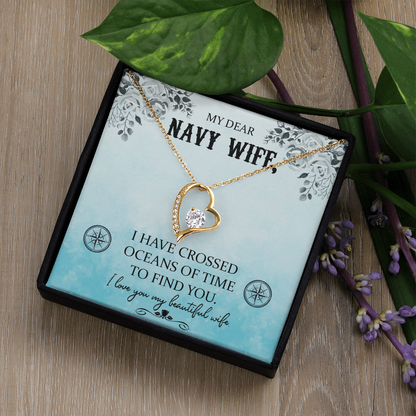 Navy WIfe Necklace