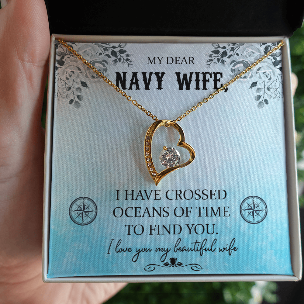 Navy WIfe Necklace