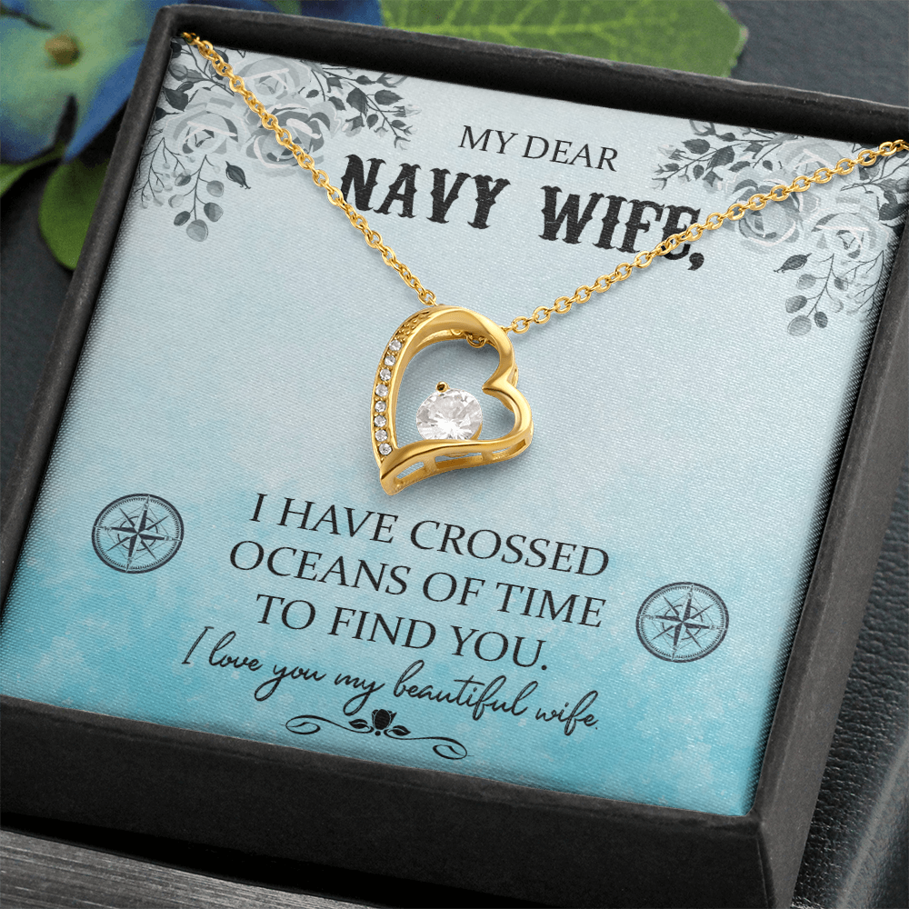 Navy WIfe Necklace